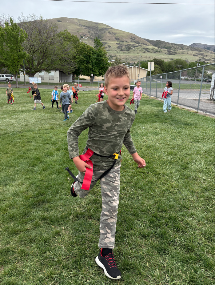 Photo collage of students and staff wearing camouflage