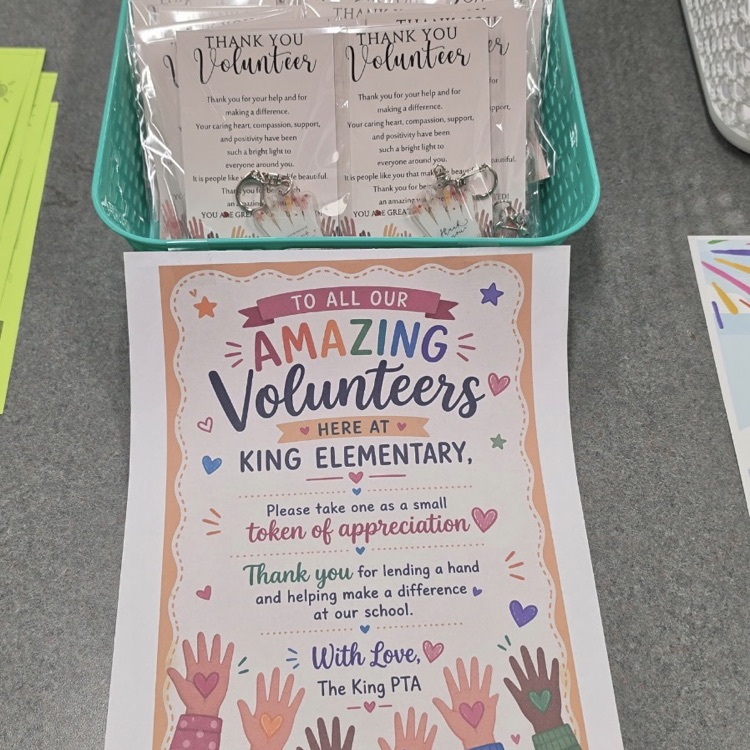 thank you note to parent volunteers 