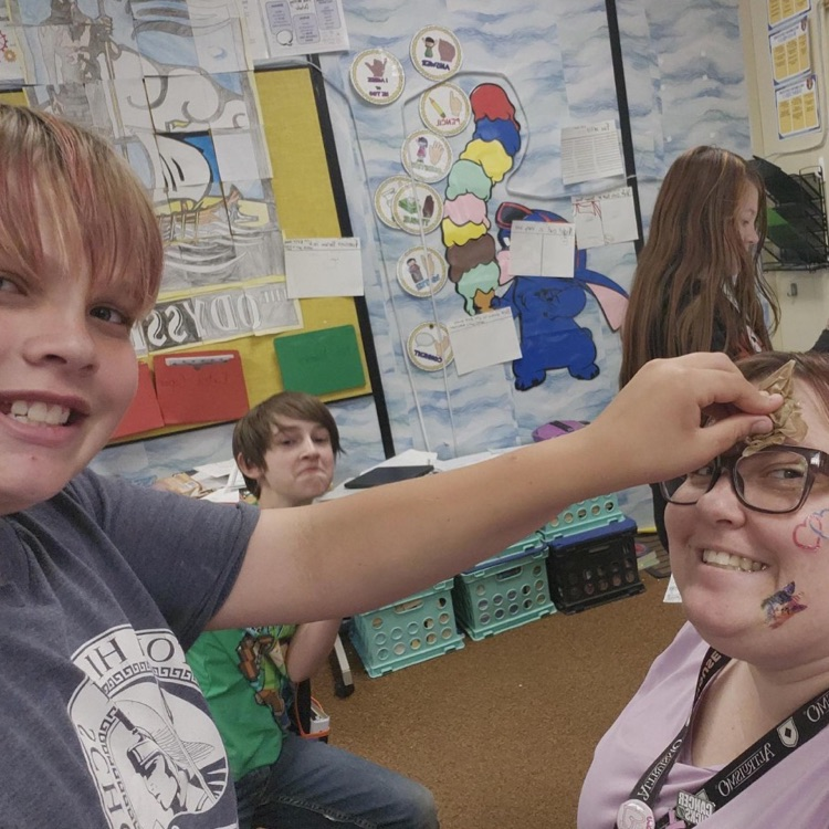 Students reviewed math skills today before showing their shine on RISE testing. Each correct problem they earned a temporary tattoo to put on their teacher. These kiddos are going to shine so bright on RISE!