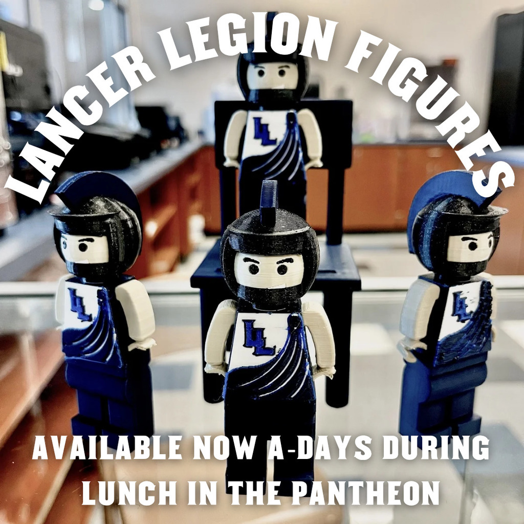 picture showing 4 Lancer Legion figures available now on A-days during lunch in the Pantheon