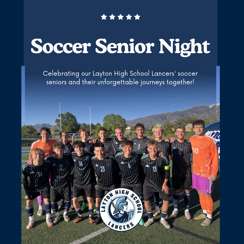 Picture showing the latent high school boys soccer team for senior night