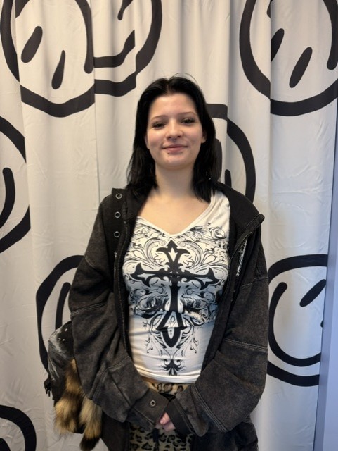 Danika Poulsen who finished her adult high school diploma