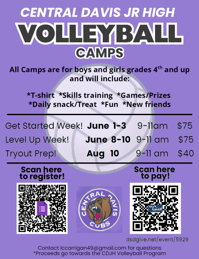 Volleyball Camps July-August 2026