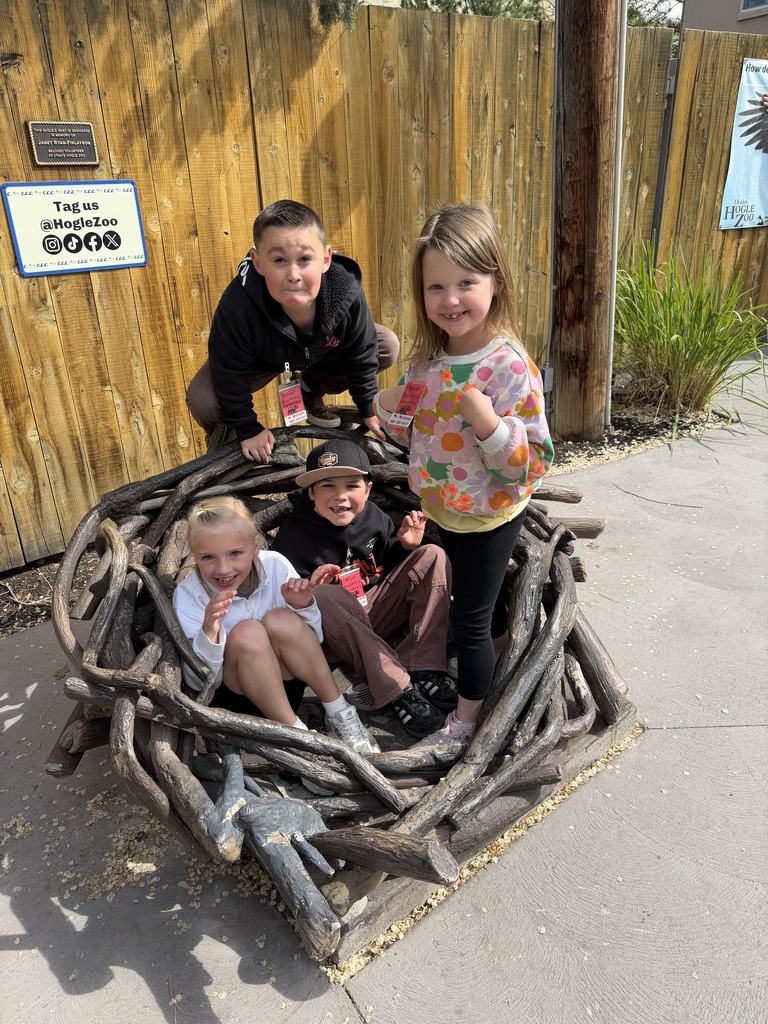 1st Graders posing for a picture at the Hogle Zoo. 