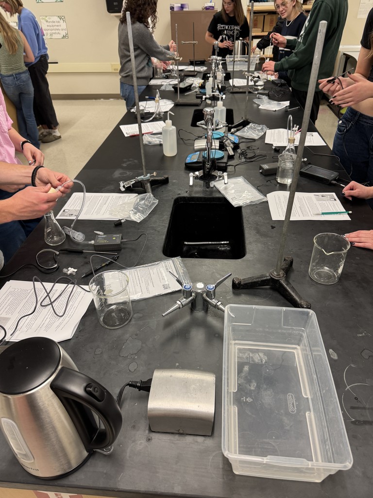 CHS students in the chemistry lab