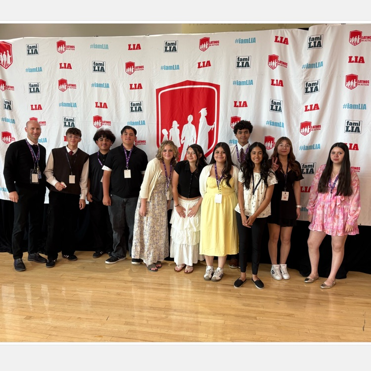 LIA students at a conference 