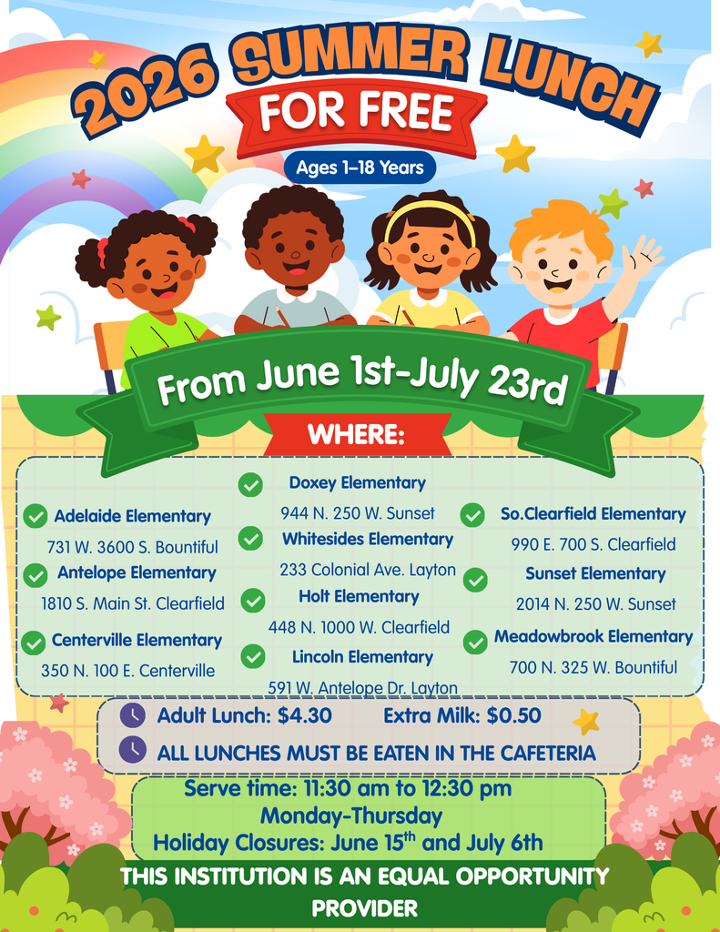 Summer School Lunch Information