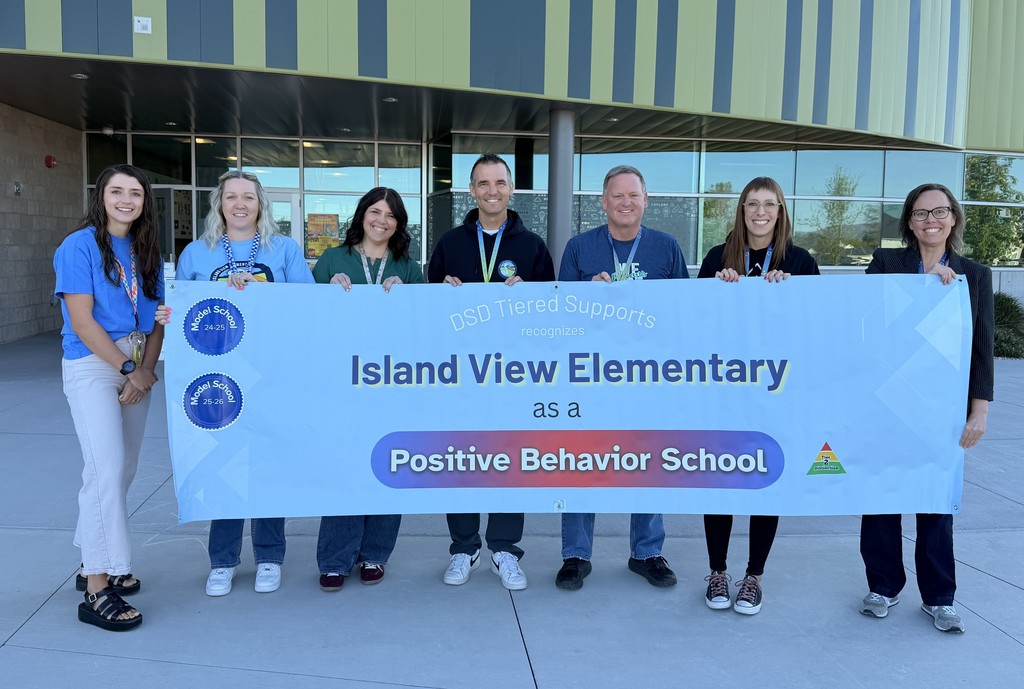 DSD Tiered Supports recognizes Island View Elementary as a Positive Behavior School