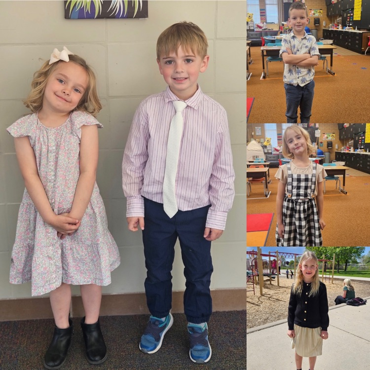 kindergarteners dressing up for the last day of teacher appreciation week 