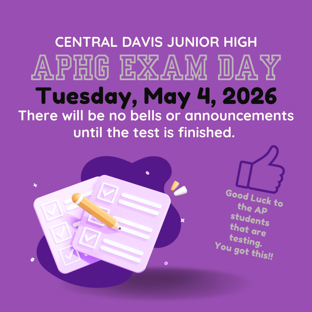 APHG Exam Day Tuesday May 4. No Bells of Announcements until the test is finished