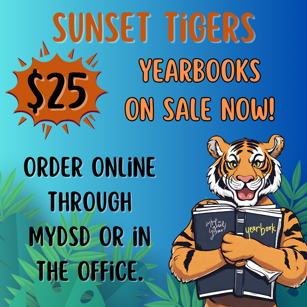 Yearbook Flyer. Yearbooks are on sale for $25. They can be ordered online or through my dsd