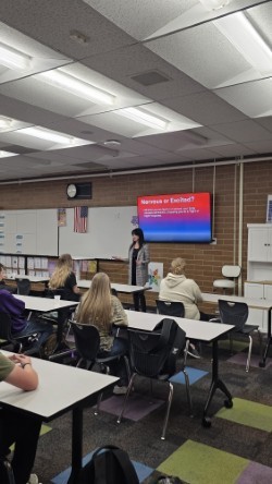FBLA Students in the classroom