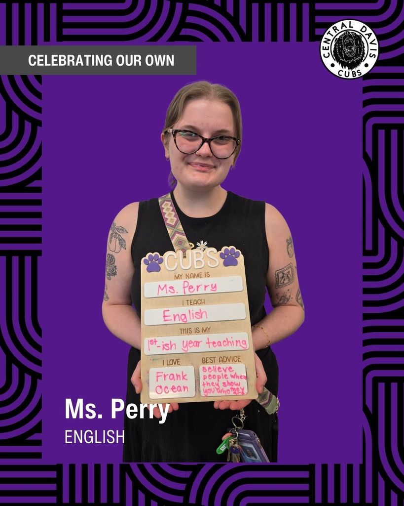 Spotlight photo, Ms. Perry