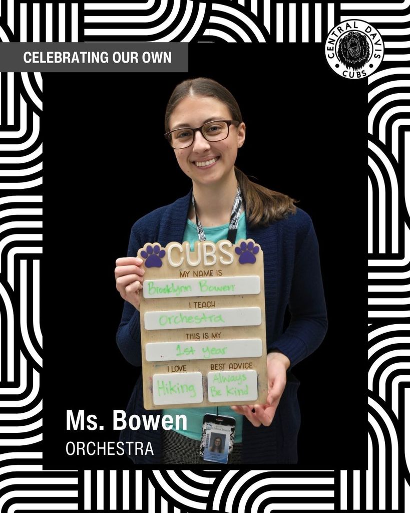 Spotlight photo, Ms. Bowen