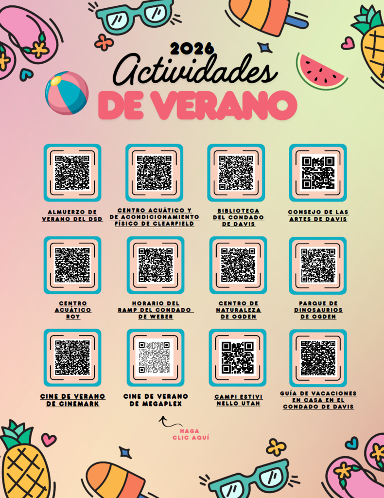 Summer Activity QR Codes in Spanish