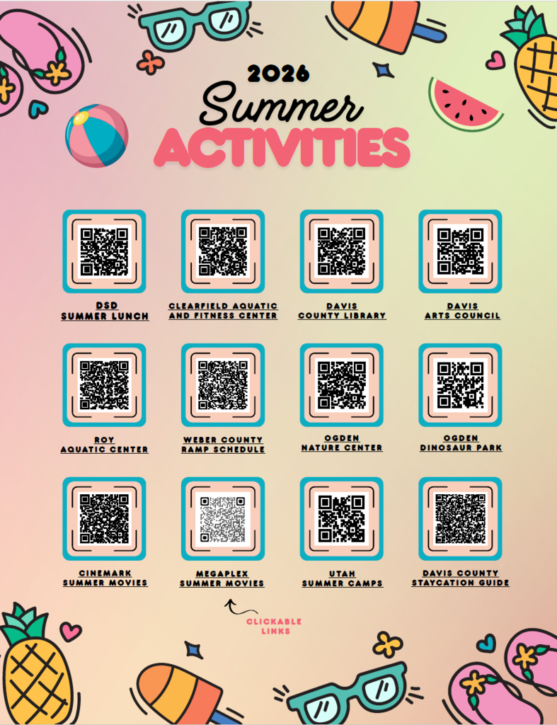 Summer Activity QR Codes