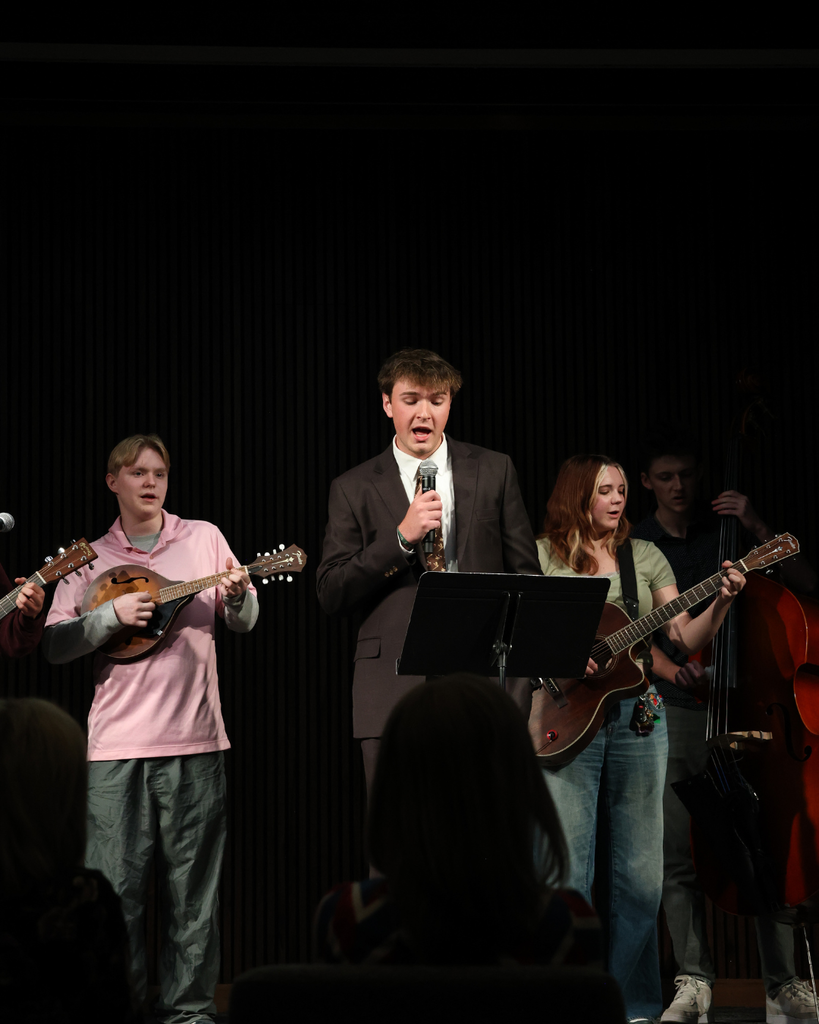 A folk band giving a performance.