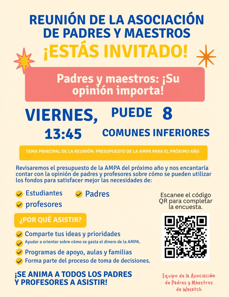 pta meeting Spanish 