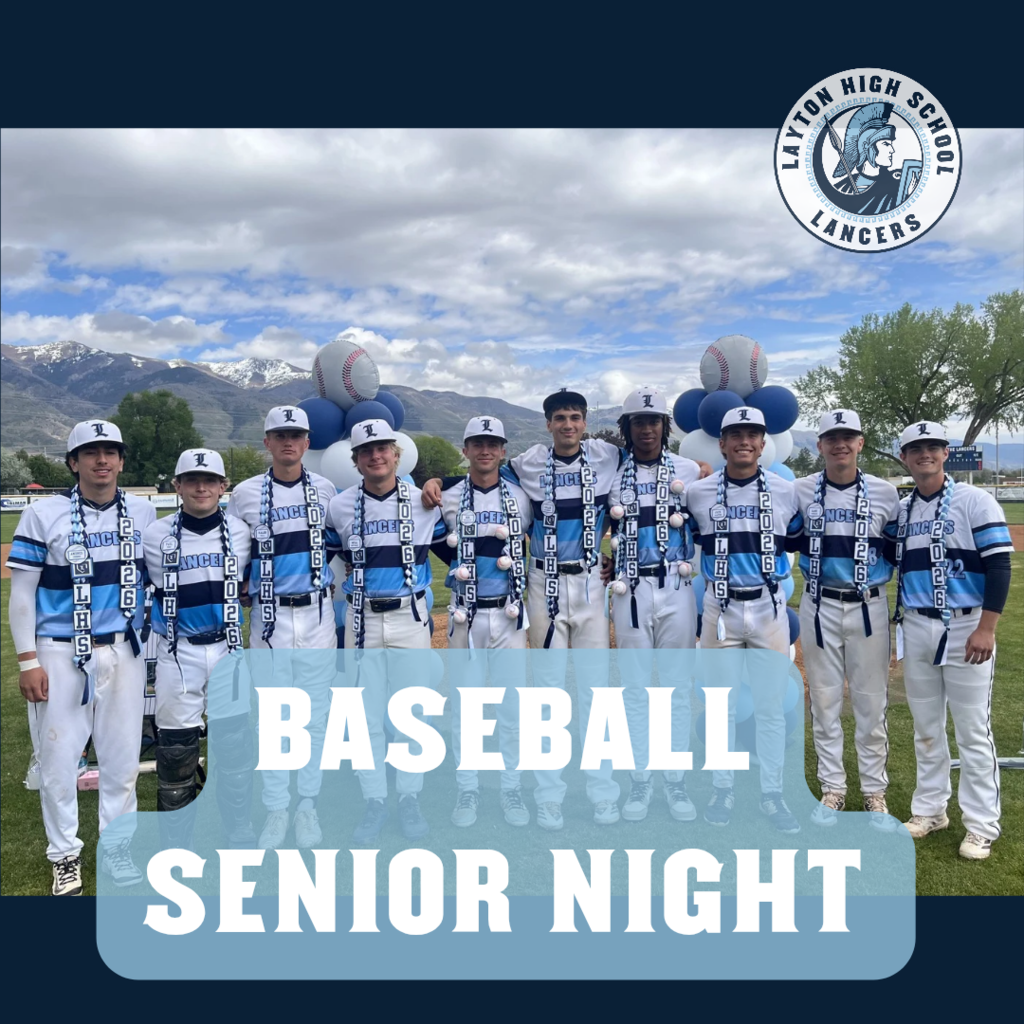 picture of senior baseball players on senior night