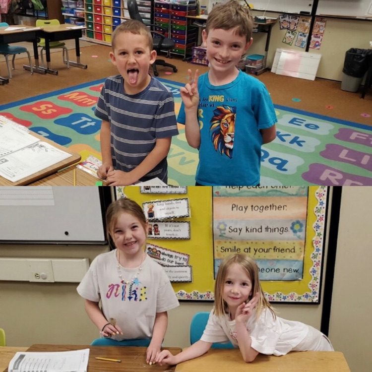 1st graders working on math skills with measurement