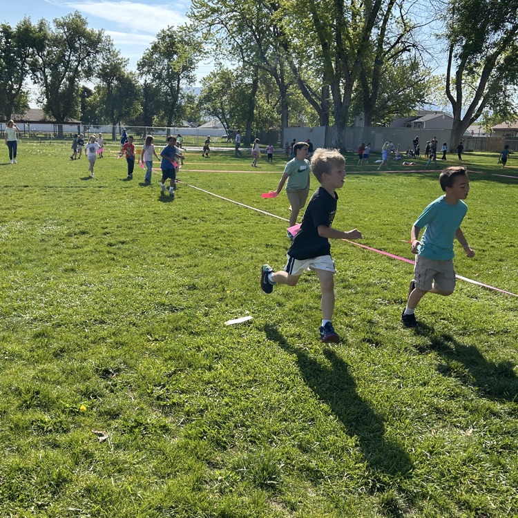 Students during the fun run