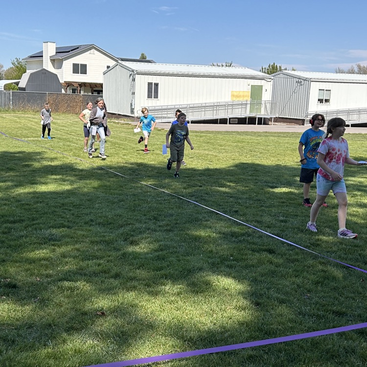 Students during the fun run