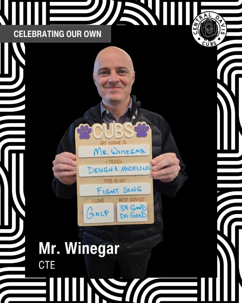 Spotlight photo, Mr. Winegar