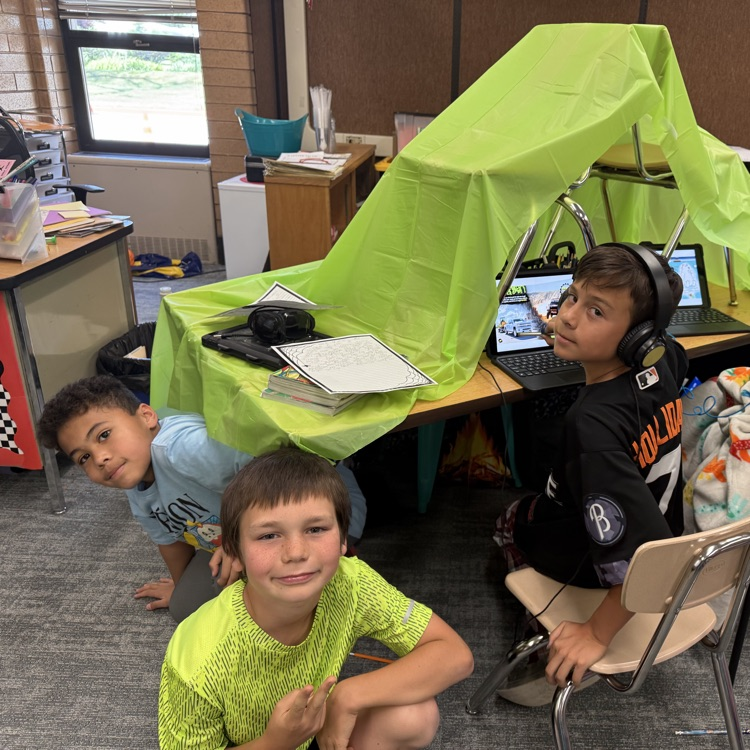 Camping in the classroom!