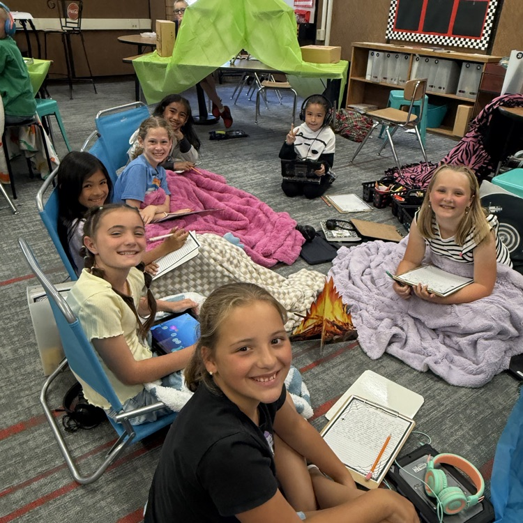 Camping in the classroom!