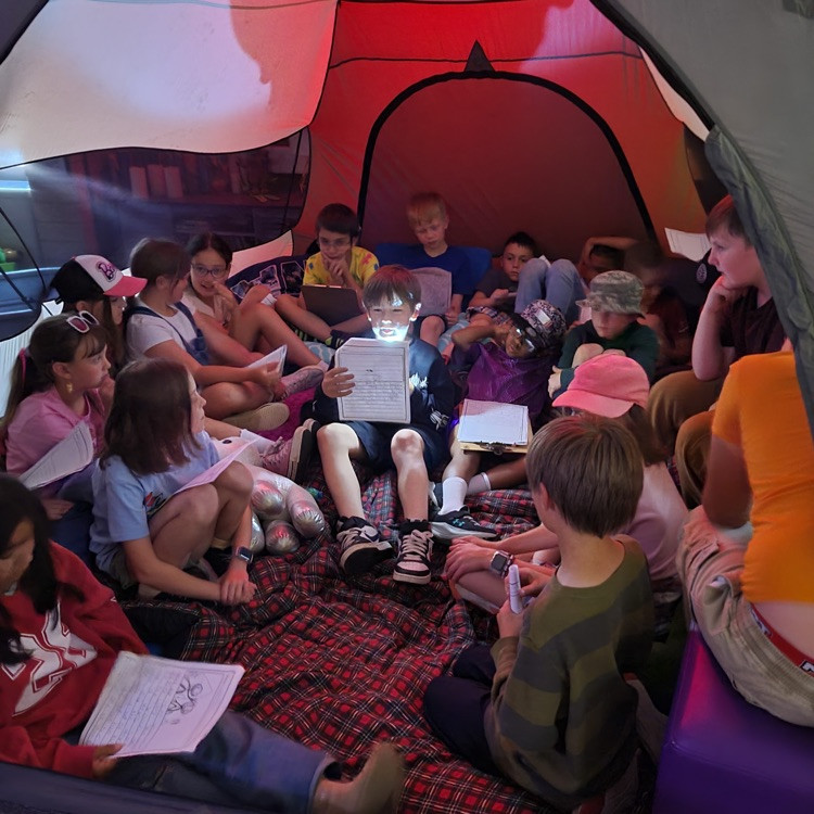 Camping in the classroom!
