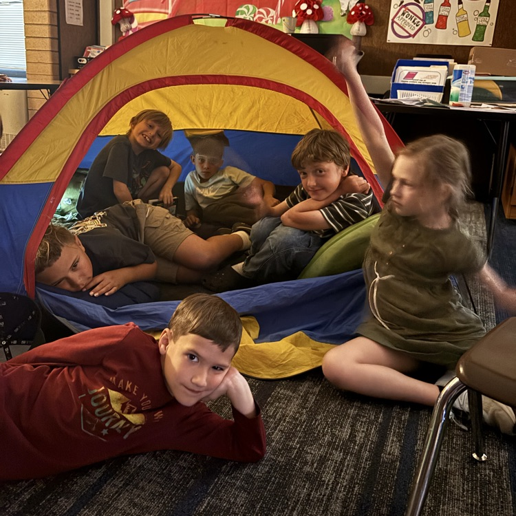Camping in the classroom!