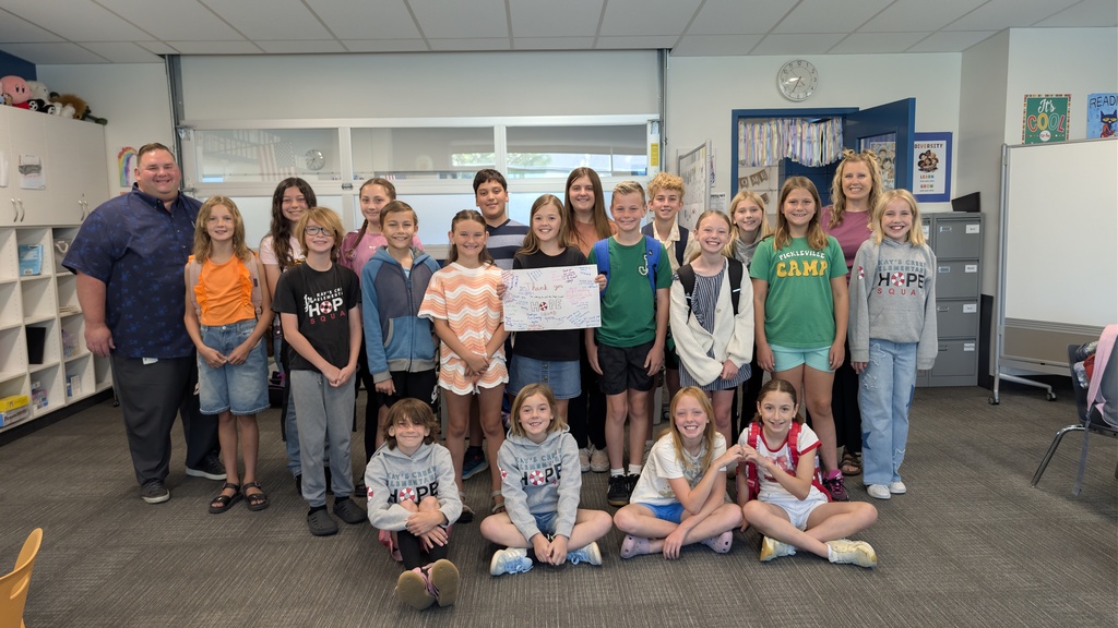 Hope Squad Students & Leaders pictured in classroom