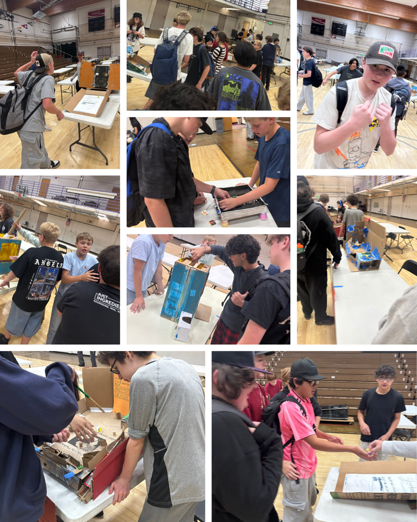 Students Playing Cardboard Carnival Games