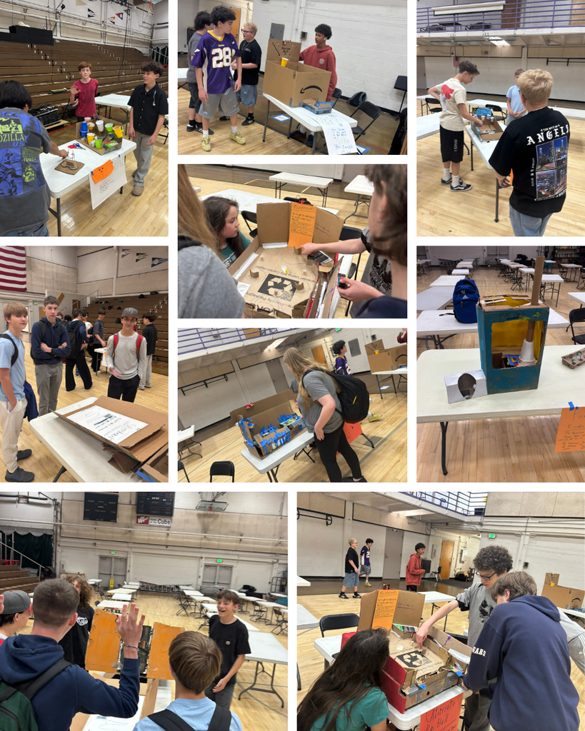 Students Playing Cardboard Carnival Games