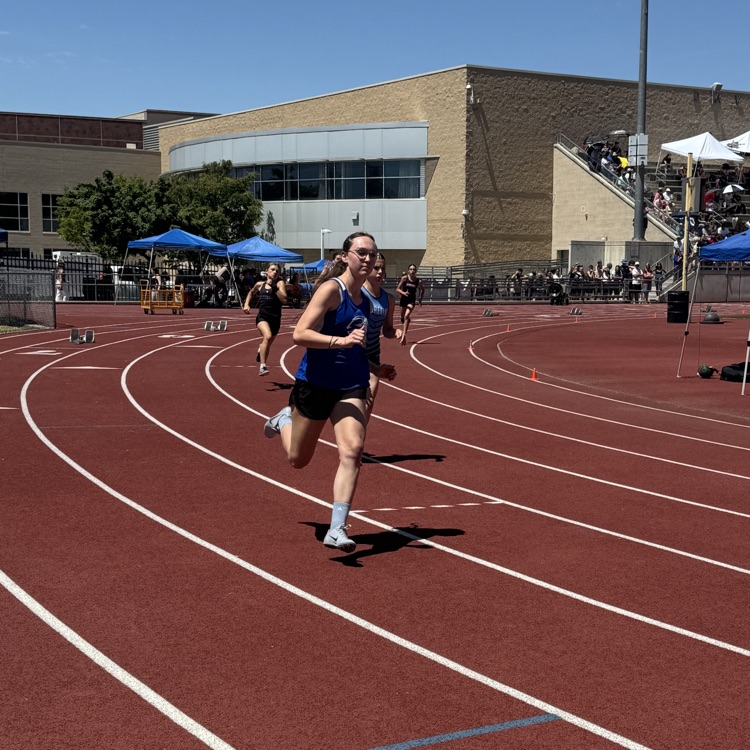 track athlete at the District Track Meet