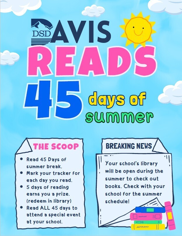45 Days of Summer Reading Flyer
