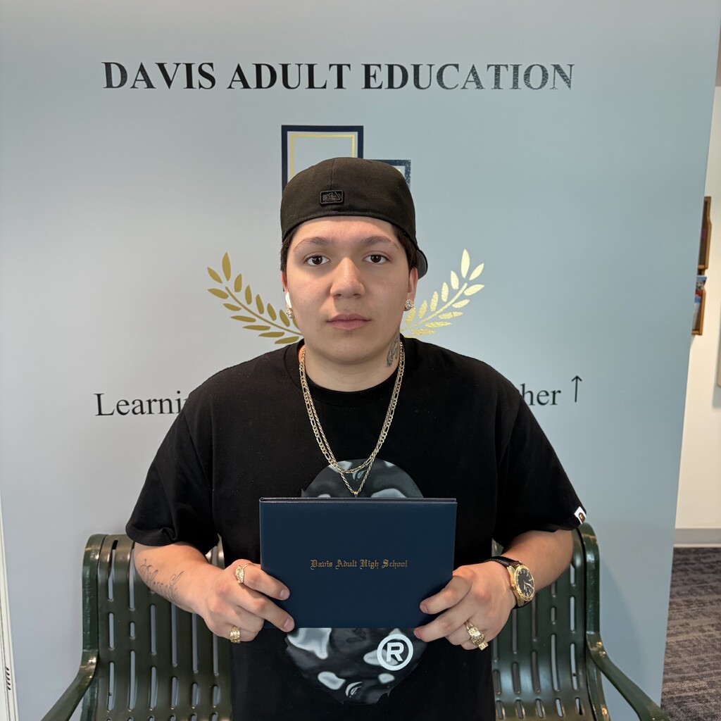 Benicio Waldo finished his adult high school