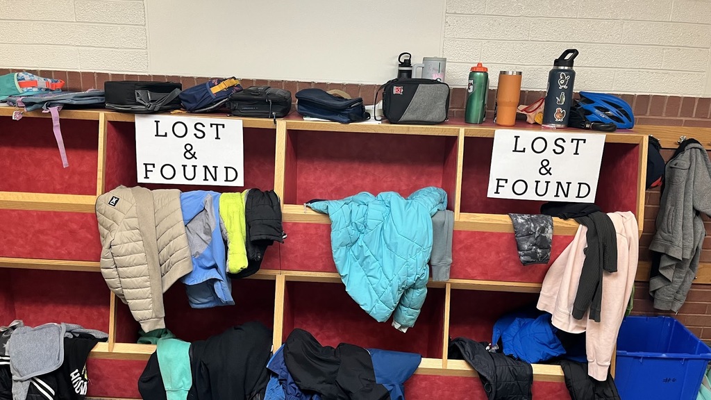 Lost and Found Clothes, waterbottles, lunch boxes