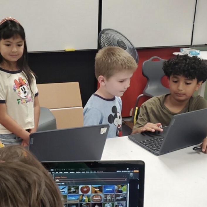1st graders visiting 6th grade and hearing about their country reports 