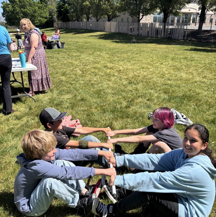4th graders doing activities during Pioneer Day