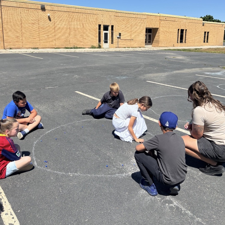 4th graders doing activities during Pioneer Day