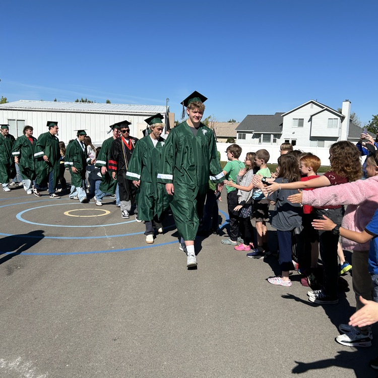 high school graduate walk