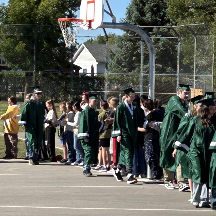 high school graduate walk