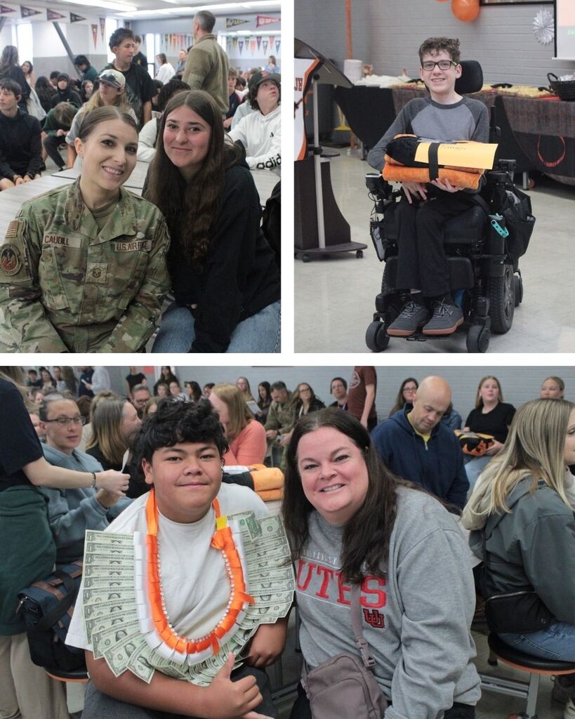 9th grade students from North Layton Jr. High for an assembly honoring their grades throughout the school year