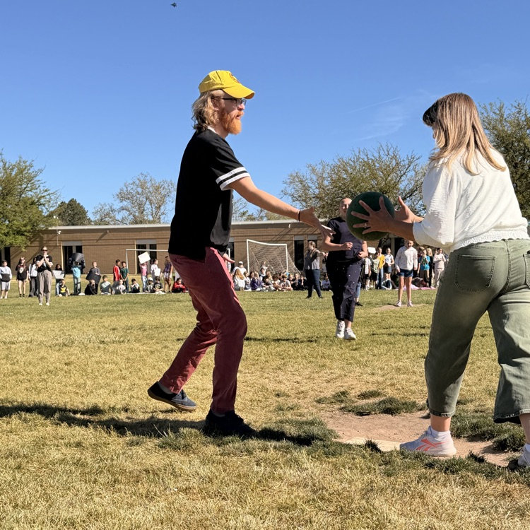 6th grade kickball vs. staff game!