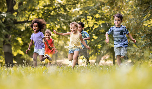 Kids running
