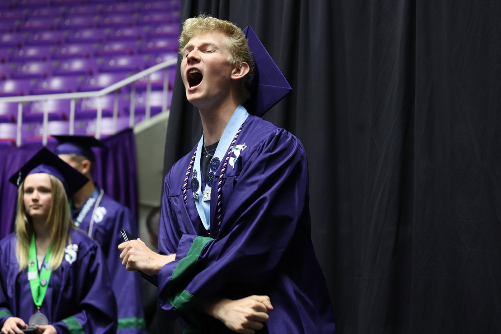 A Syracuse High graduate yelling. 