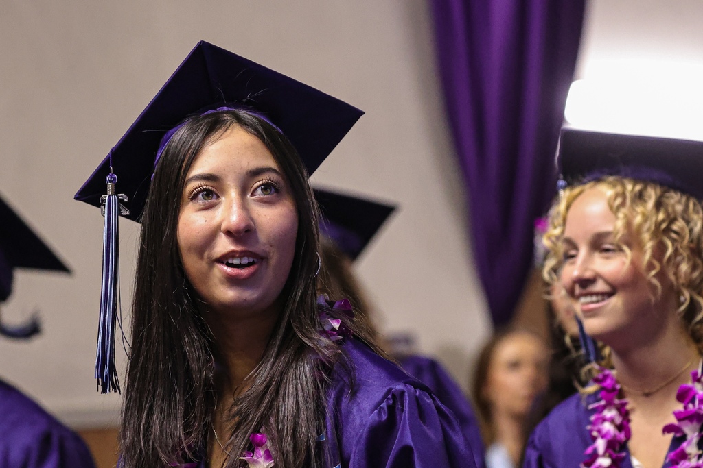 Layton High graduate looking in awe.