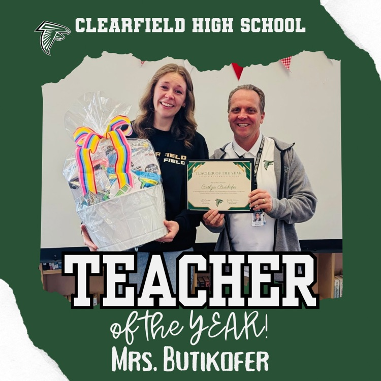 2025-26 Teacher of the year…Mrs. Butikofer!
