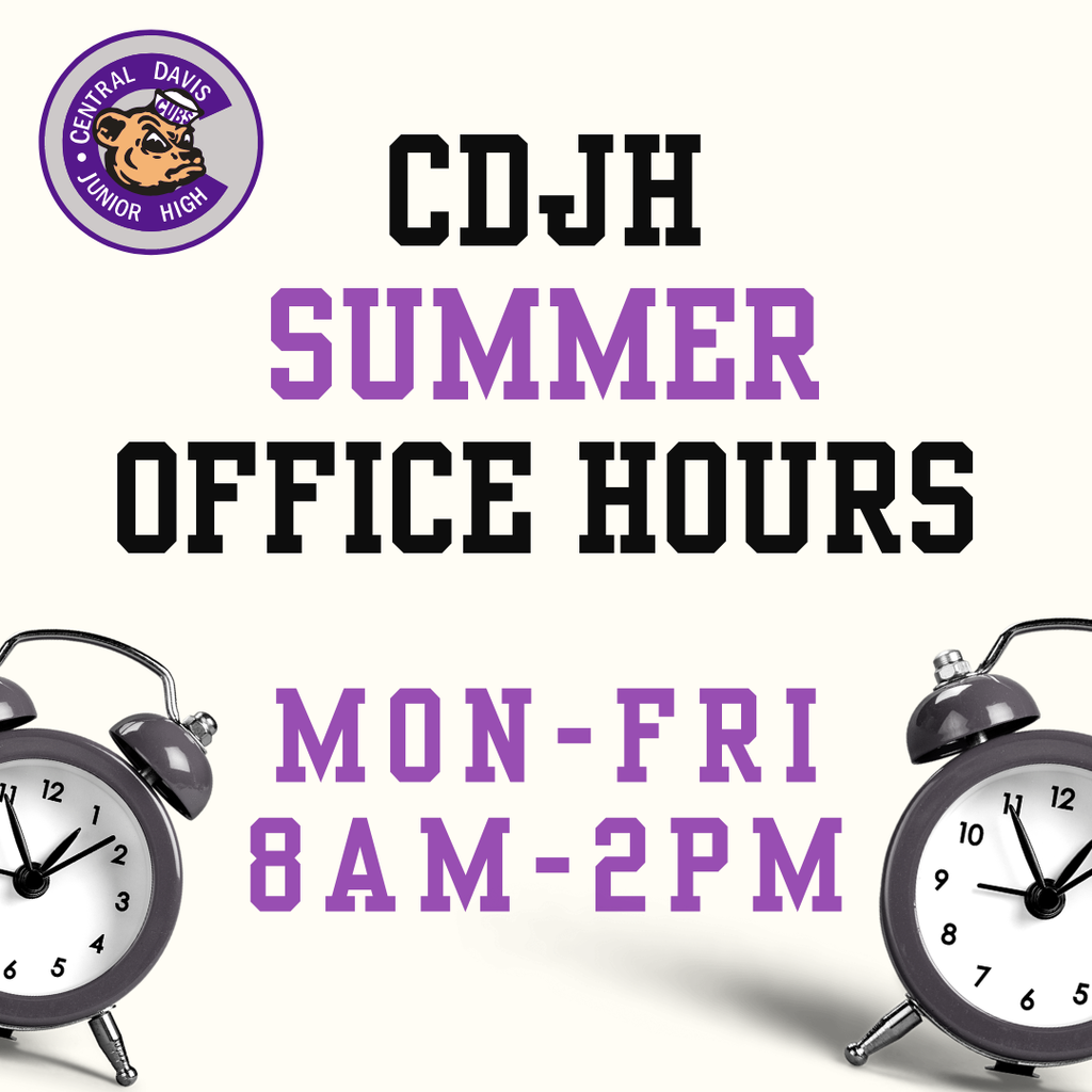 Summer Office Hours 8am to 2pm